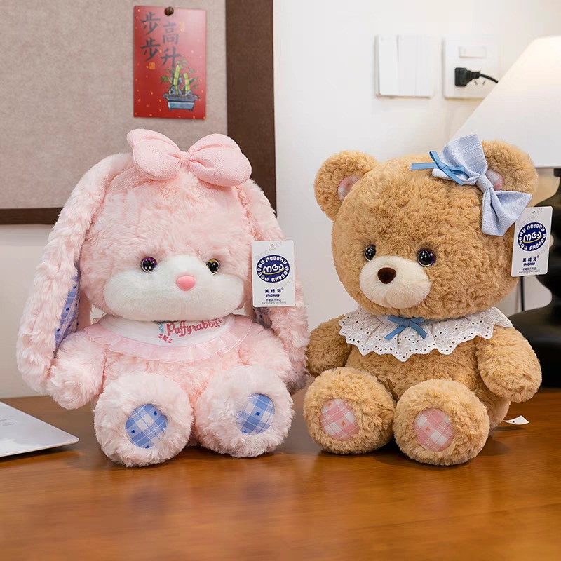 Baby Nursery Themes Girl - 20 ซม.ตุ๊กตาหมีตุ๊กตาสัตว์น่ารักงานปาร์ตี้ของเล่นเนอสเซอรี่ห้องนอนตกแต่งเตียงของขวัญที่ยอดเยี่ยมสําหรับเด็กทารกหญิง