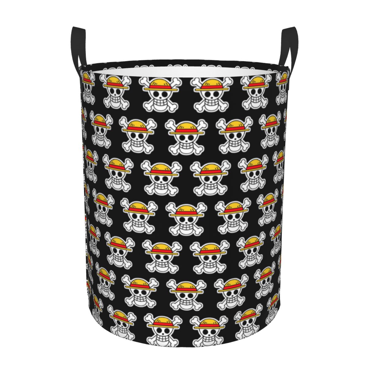 Baby Nursery Items - Custom Pirates Skull One ชิ้นตะกร้าซักผ้าพับญี่ปุ่นอะนิเมะมังงะ Hamper