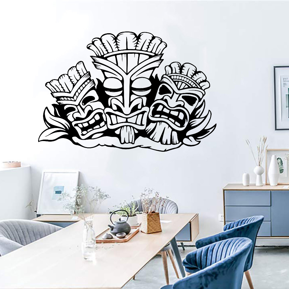 Baby Nursery Stickers - ฮาวาย Totem สติ๊กเกอร์ติดผนัง Aloha ฮาวาย Tiki