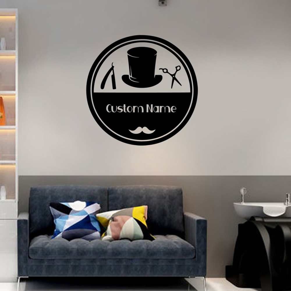 Wall Decal Nursery - 1 ชิ้น สติ๊กเกอร์ติดผนังลายการ์ตูนน่ารัก ตกแต่งห้องเด็ก ปรับแต่งชื่อได้ วัสดุไวนิล