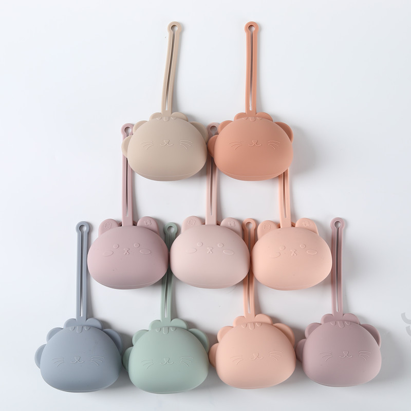 Pacifier Sterilizer Case - กล่องเก็บจุกนมหลอก กล่องเก็บจุกนมหลอกแบบพกพา กล่องเก็บซิลิโคน Pacifier Drop-proof Case