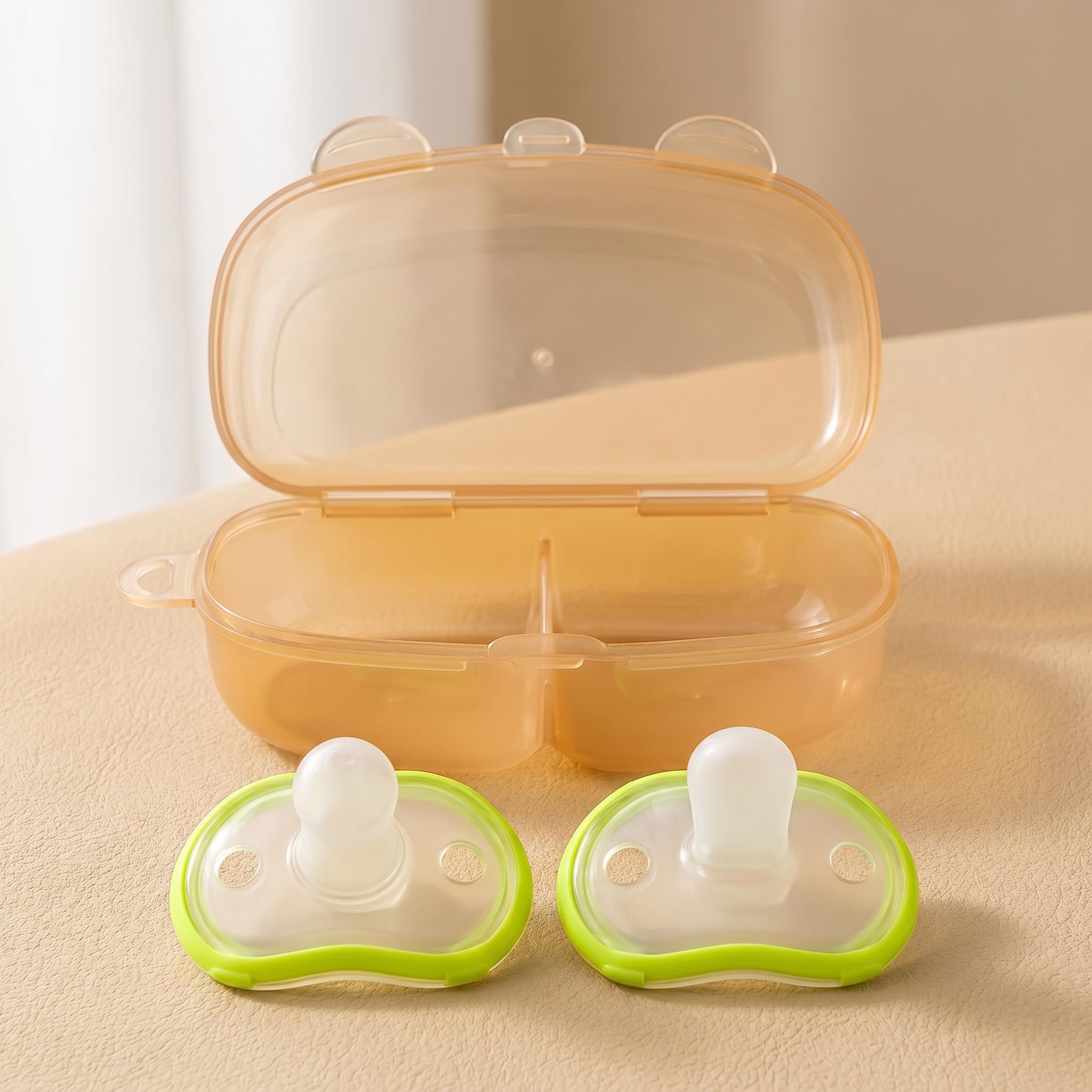 จุกนมหลอกซิลิโคนสำหรับเด็ก 2 ช - Pacifier Sterilizer Case บทวิจารณ์และราคา