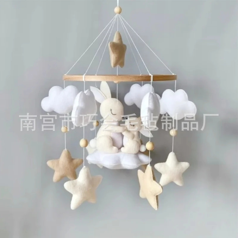 โมบายกระต่ายทำมือจากผ้าสักหลาด - Baby Nursery Neutral บทวิจารณ์และราคา