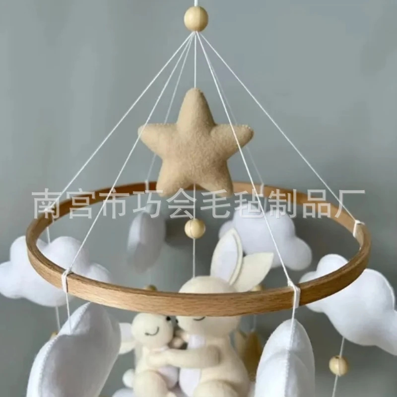 โมบายกระต่ายทำมือจากผ้าสักหลาด - Baby Nursery Neutral บทวิจารณ์และราคา
