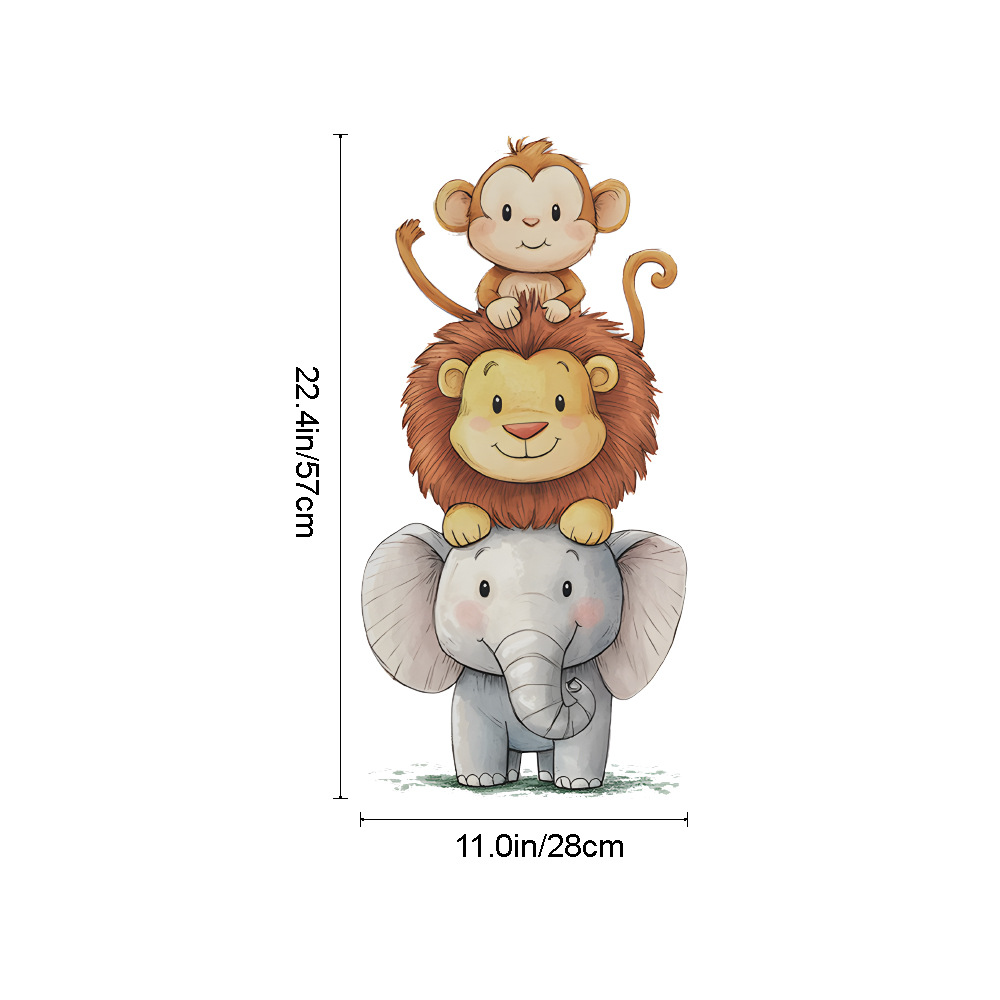 สติ๊กเกอร์ติดผนังรูปสัตว์ป่าแส - Baby Nursery Stickers บทวิจารณ์และราคา