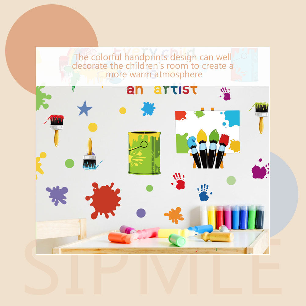 สติกเกอร์ติดผนัง 4 แผ่น ลายรอย - Wall Decal Nursery บทวิจารณ์และราคา