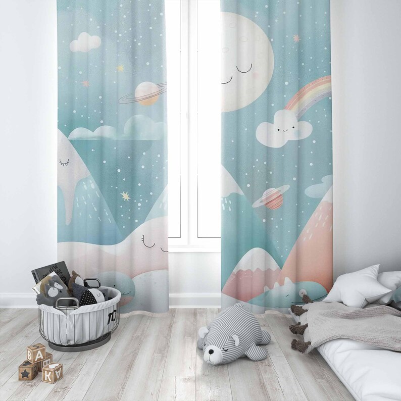 ม่านกันแสงสำหรับห้องเด็ก ลายภู - Baby Nursery Curtains บทวิจารณ์และราคา