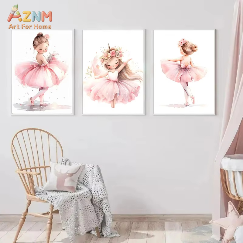 1 ชิ้น, สีชมพูสาวนักบัลเล่ต์ยู - Baby Unicorn Nursery บทวิจารณ์และราคา