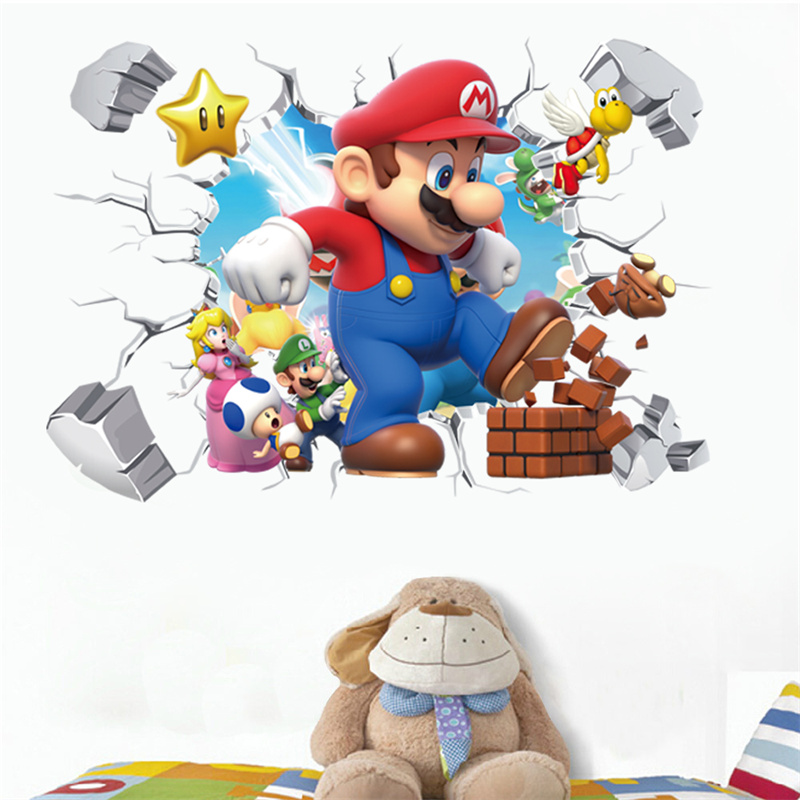 3D การ์ตูนอะนิเมะเกมตัวละครสติ - Baby Nursery Stickers บทวิจารณ์และราคา