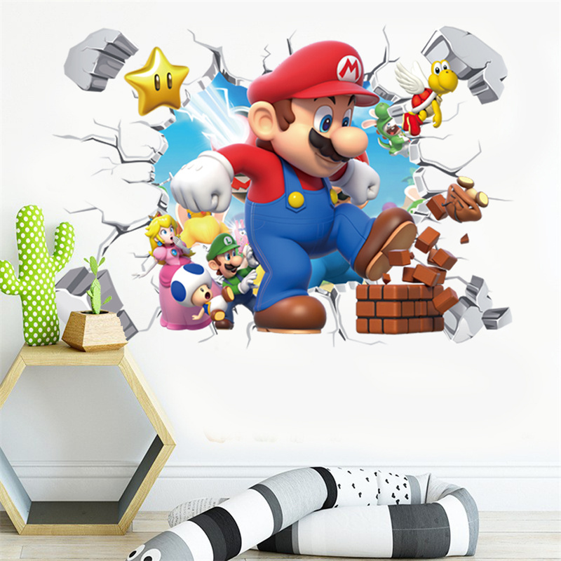 3D การ์ตูนอะนิเมะเกมตัวละครสติ - Baby Nursery Stickers บทวิจารณ์และราคา