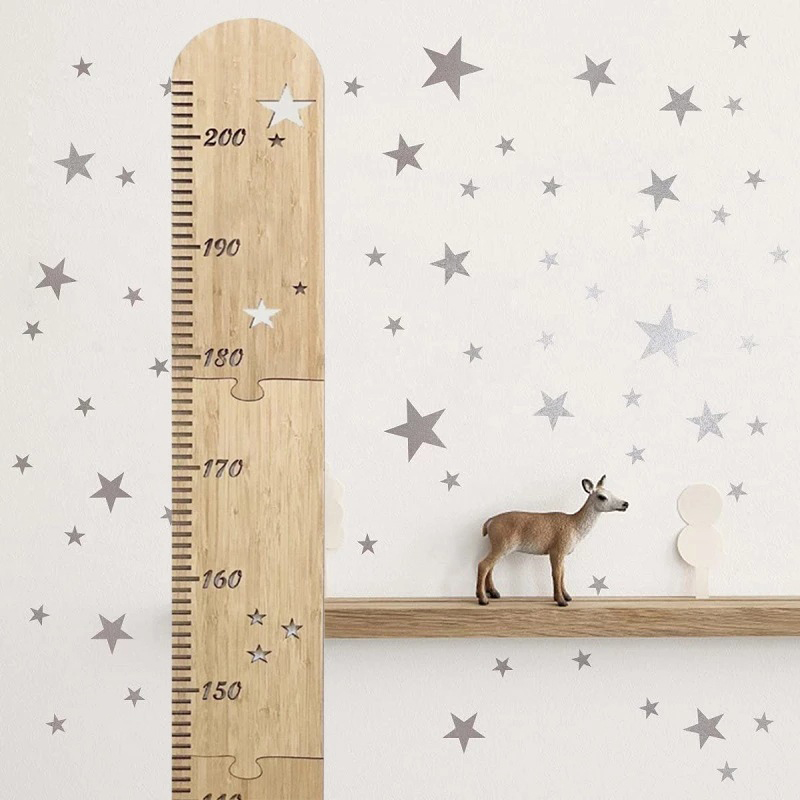 5 แผ่น Nordic ไม้เด็กความสูงแผ - Wall Decal Nursery บทวิจารณ์และราคา