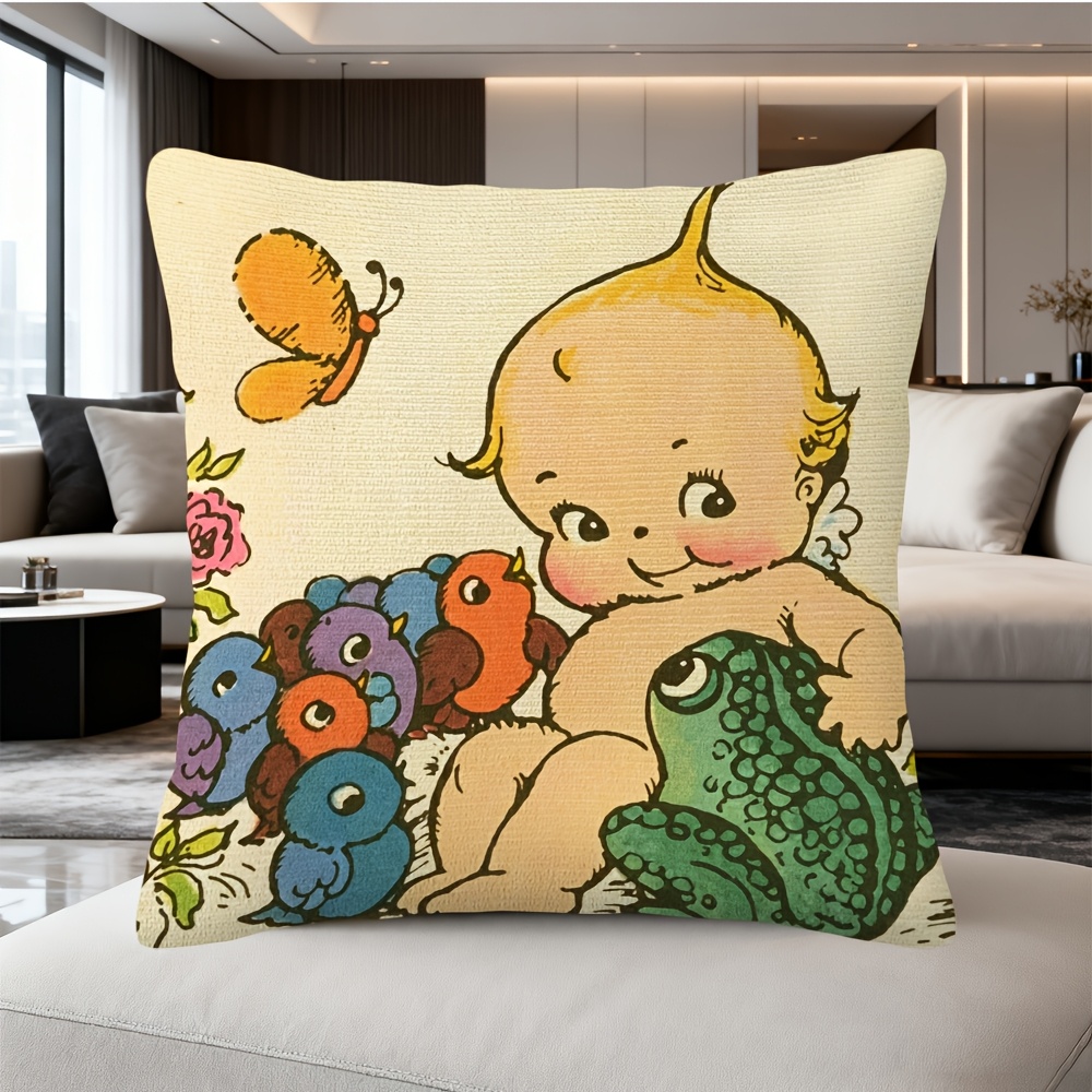 ปลอกหมอนอิงลายการ์ตูนกบเด็กน่า - Baby Nursery Chair บทวิจารณ์และราคา