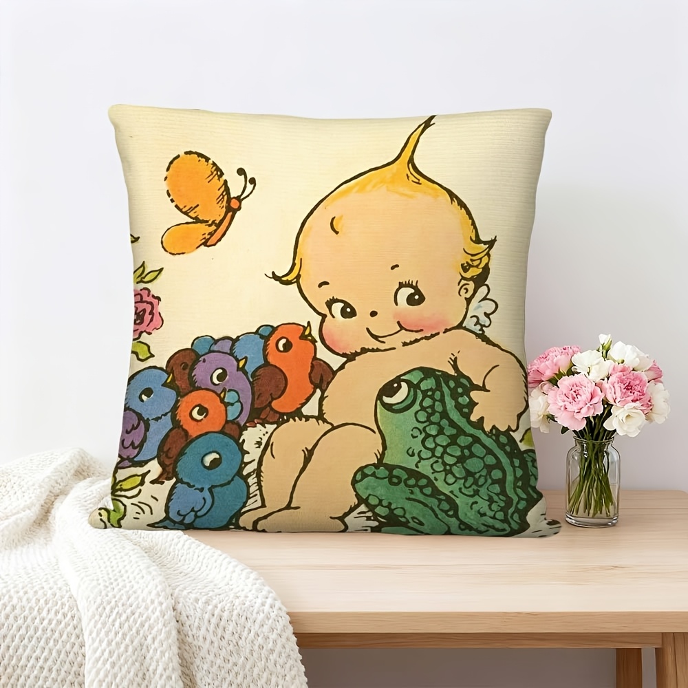 ปลอกหมอนอิงลายการ์ตูนกบเด็กน่า - Baby Nursery Chair บทวิจารณ์และราคา