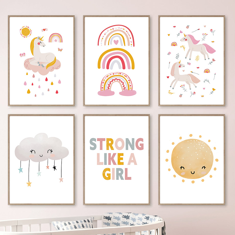 คาวาอิการ์ตูนยูนิคอร์นสายรุ้งซ - Baby Unicorn Nursery บทวิจารณ์และราคา