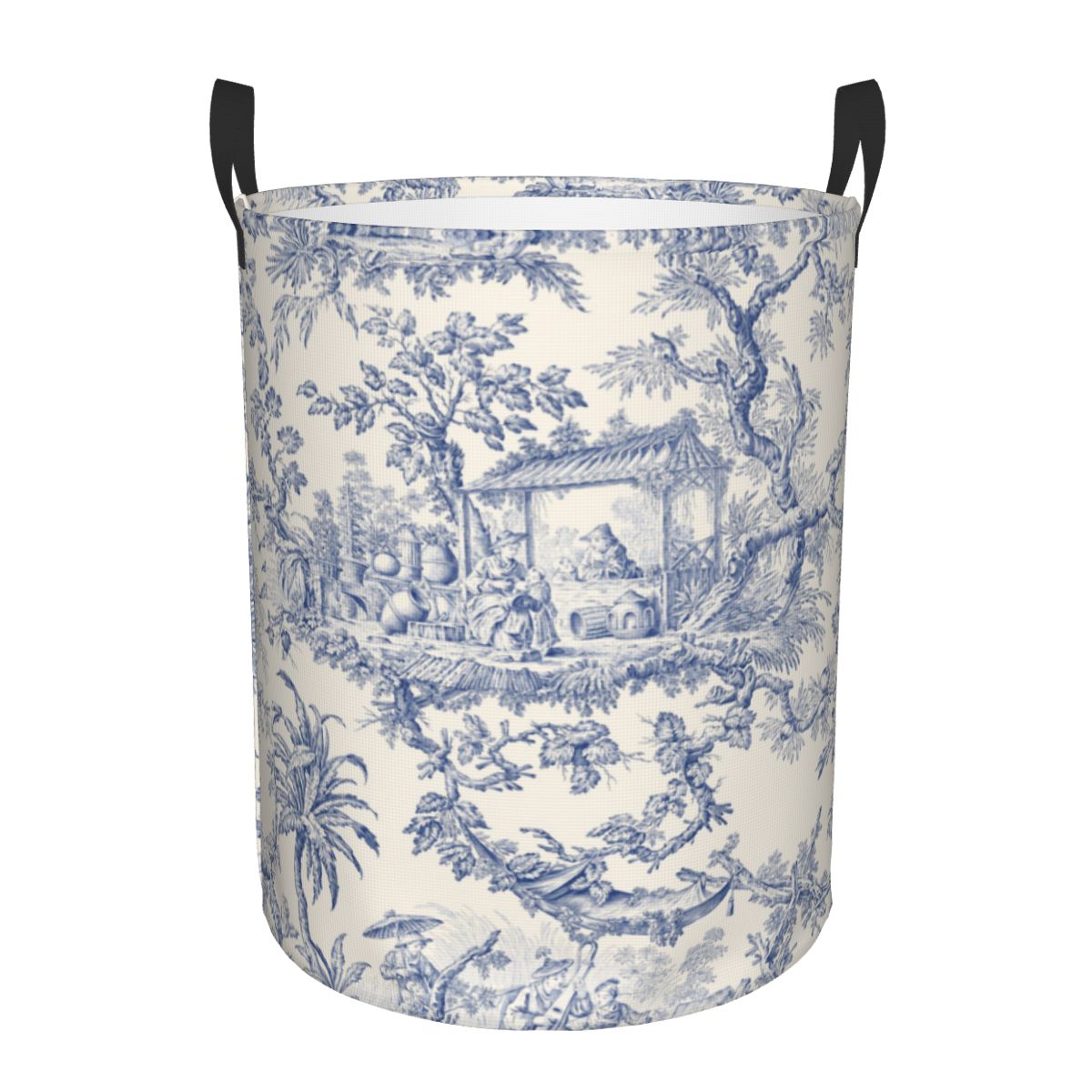 ตะกร้าซักผ้าลาย Toile de Jouy  - Baby Nursery Items บทวิจารณ์และราคา