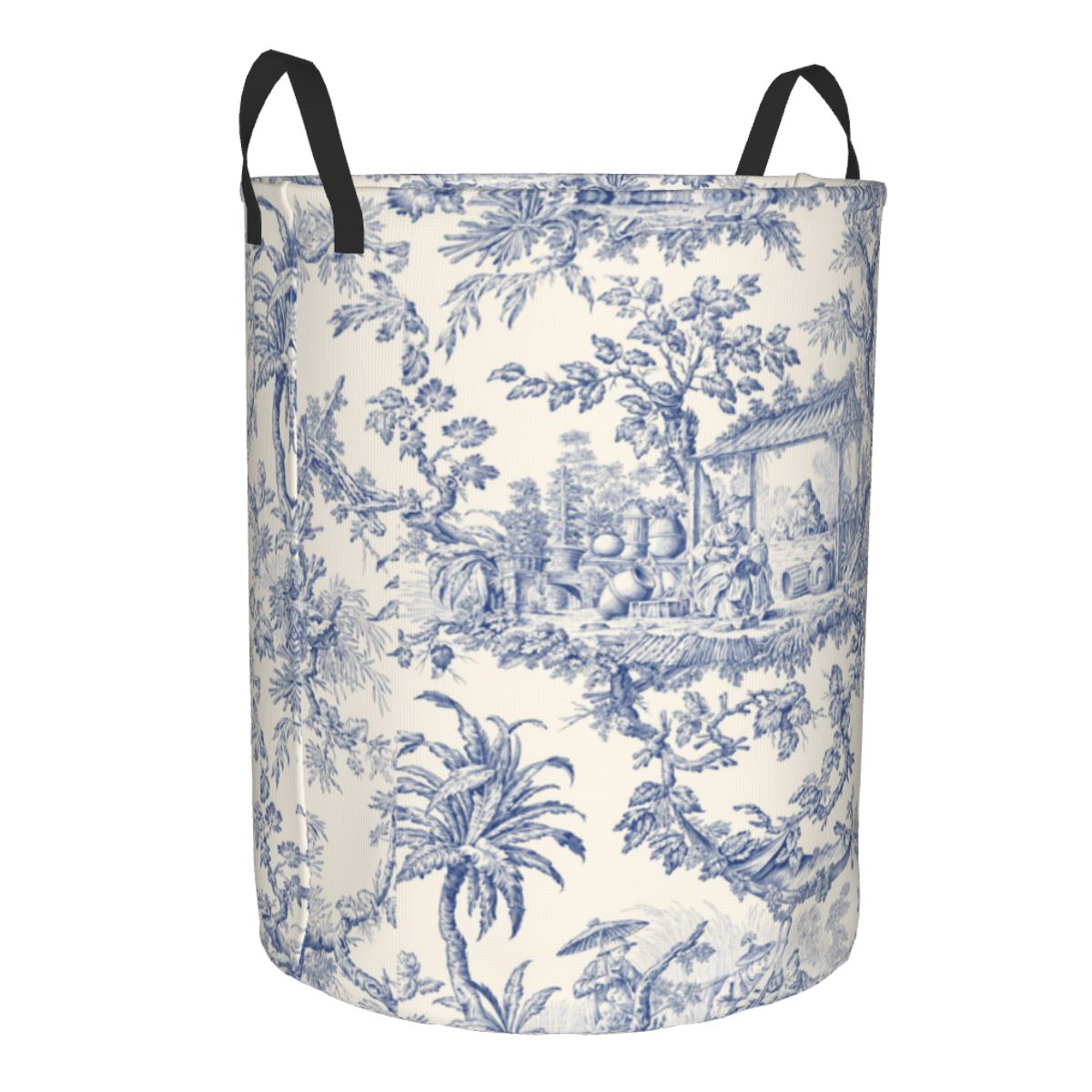 ตะกร้าซักผ้าลาย Toile de Jouy  - Baby Nursery Items บทวิจารณ์และราคา