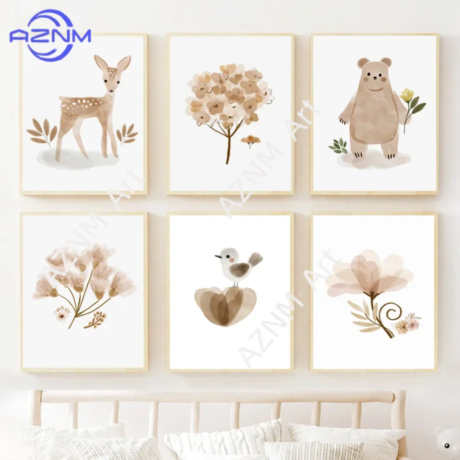 ภาพพิมพ์บนผ้าใบสำหรับตกแต่งผนั - Baby Nursery Neutral บทวิจารณ์และราคา