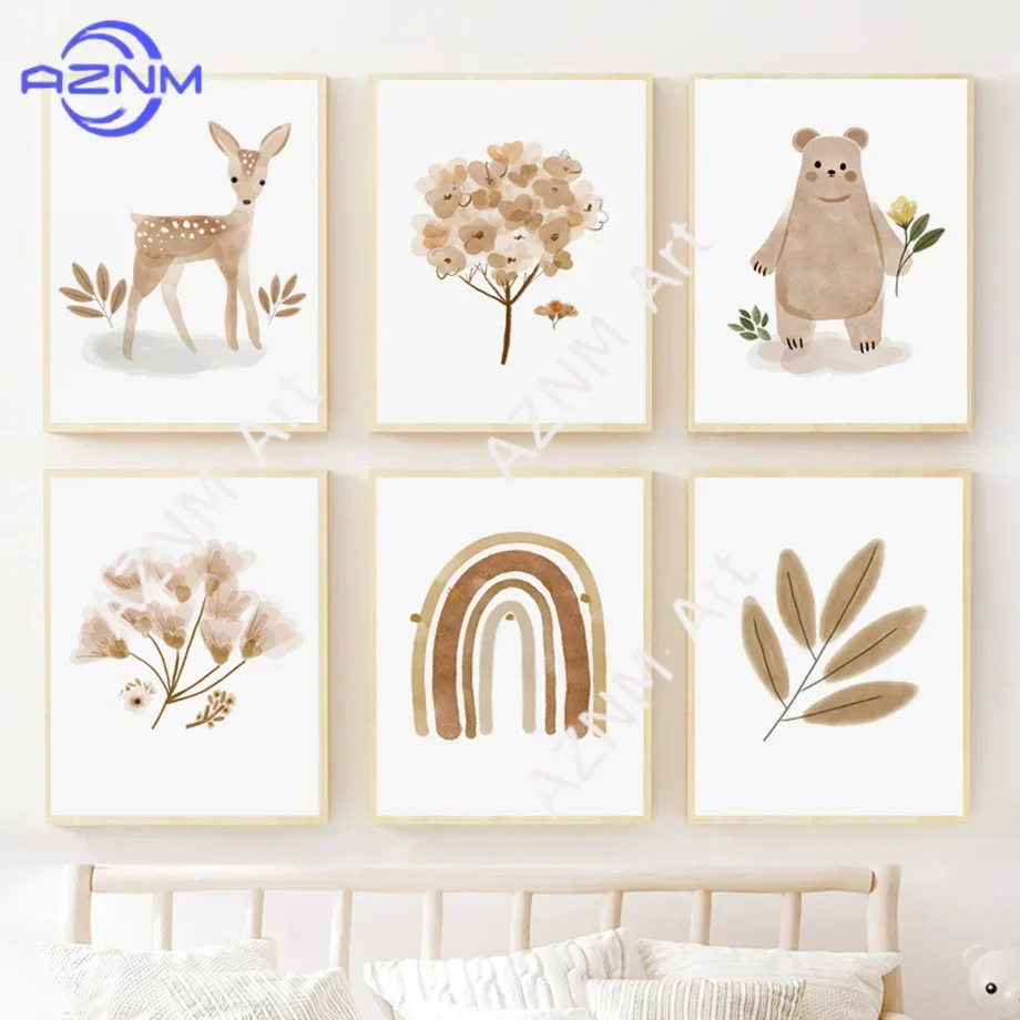 ภาพพิมพ์บนผ้าใบสำหรับตกแต่งผนั - Baby Nursery Neutral บทวิจารณ์และราคา