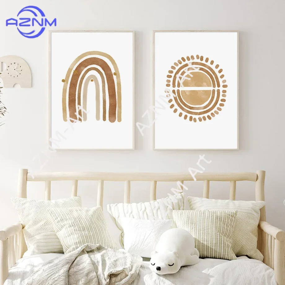 ภาพพิมพ์บนผ้าใบสำหรับตกแต่งผนั - Baby Nursery Neutral บทวิจารณ์และราคา