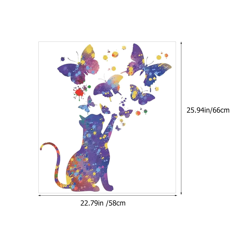 สติ๊กเกอร์ลายแมว 2 แผ่นสำหรับต - Wall Decal Nursery บทวิจารณ์และราคา