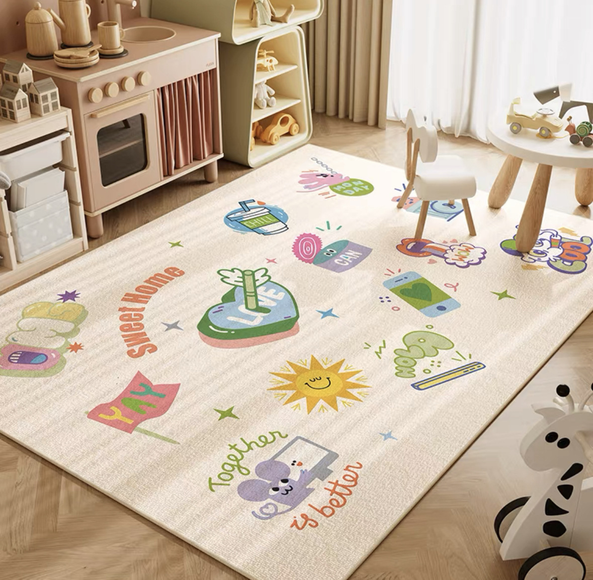 VIKAMA แผ่นรองคลานลายการ์ตูนสิ - Baby Nursery Neutral บทวิจารณ์และราคา