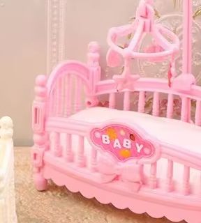 1:12 ตุ๊กตาจิ๋ว มินิ เตียงเด็ก - Baby Nursery Items บทวิจารณ์และราคา