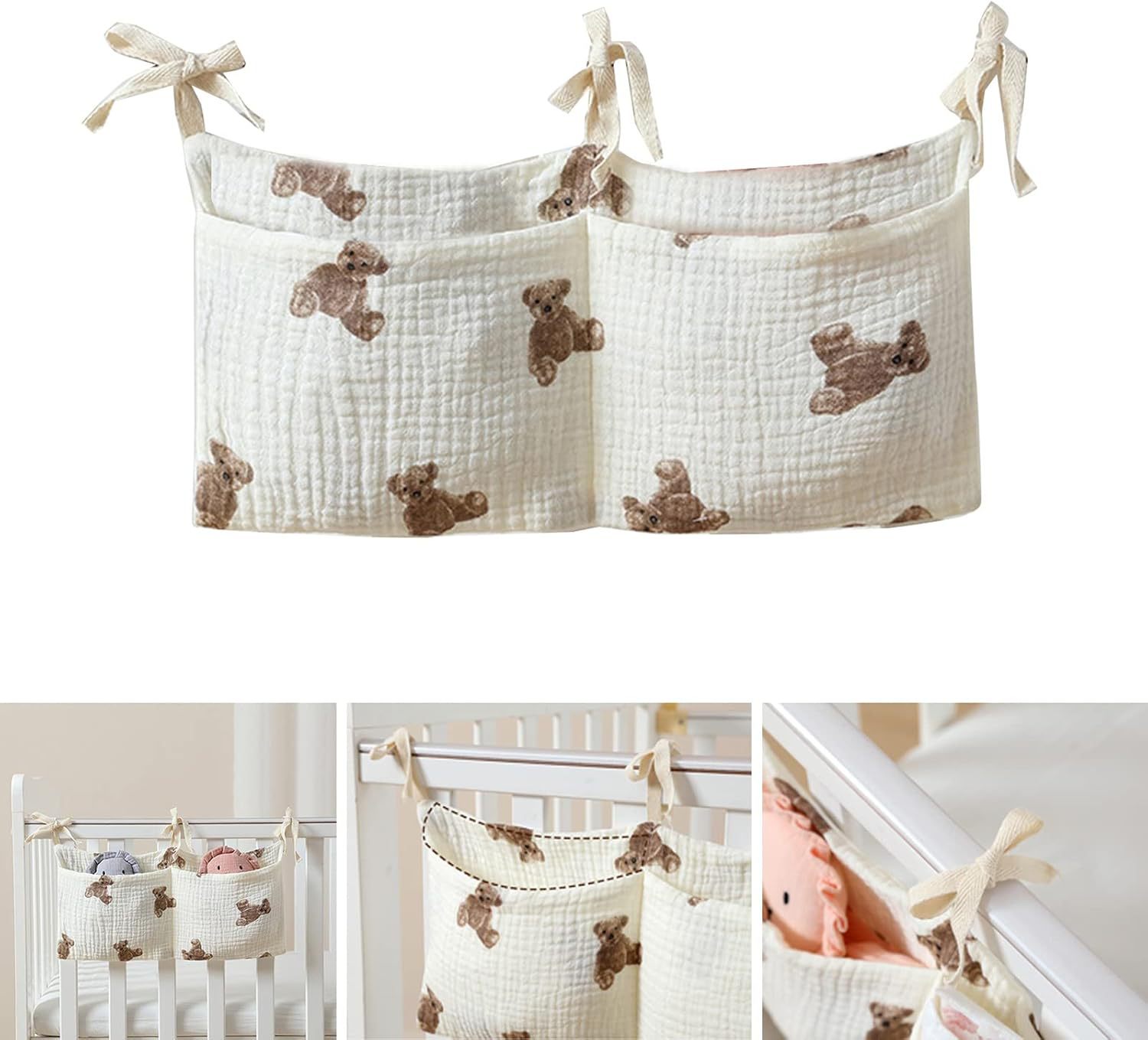 Baby Crib Organizer Cot Caddy  - Baby Nursery Items บทวิจารณ์และราคา
