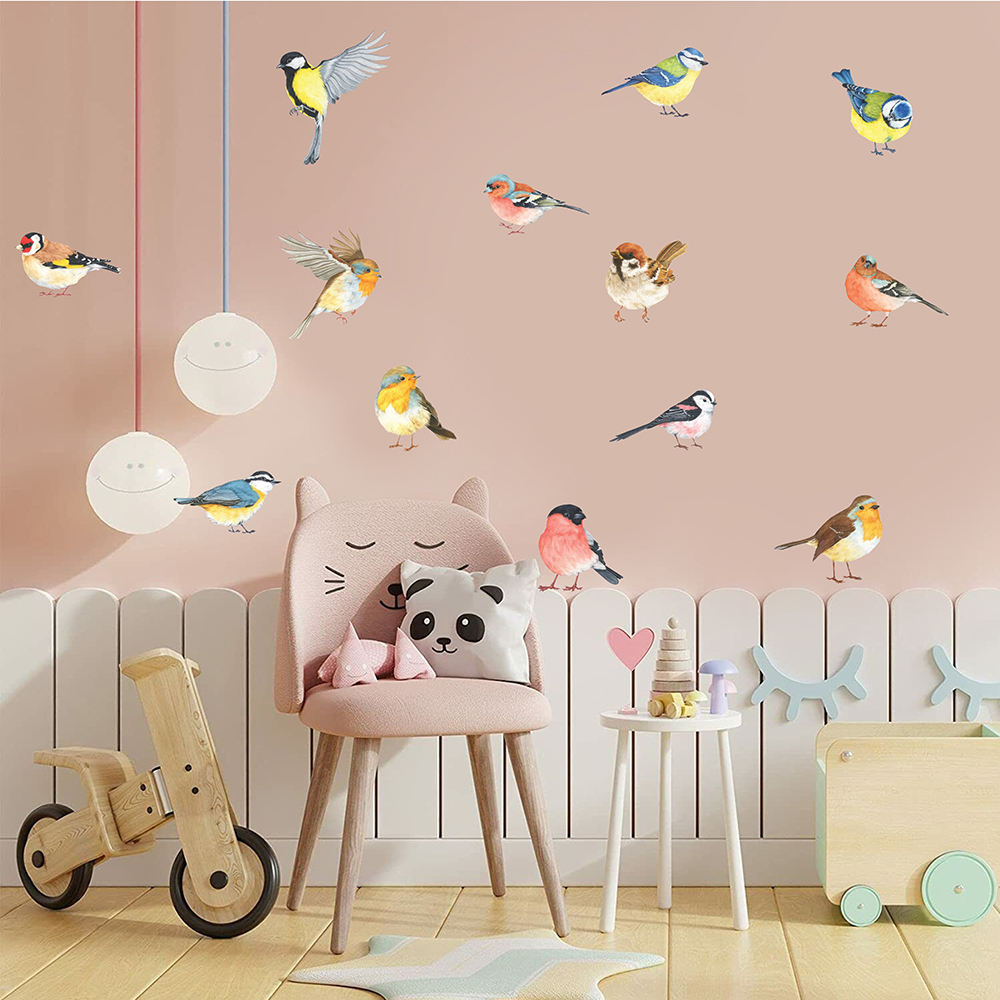 13 ชิ้น Little Birds สติ๊กเกอร - Baby Nursery Panelling บทวิจารณ์และราคา