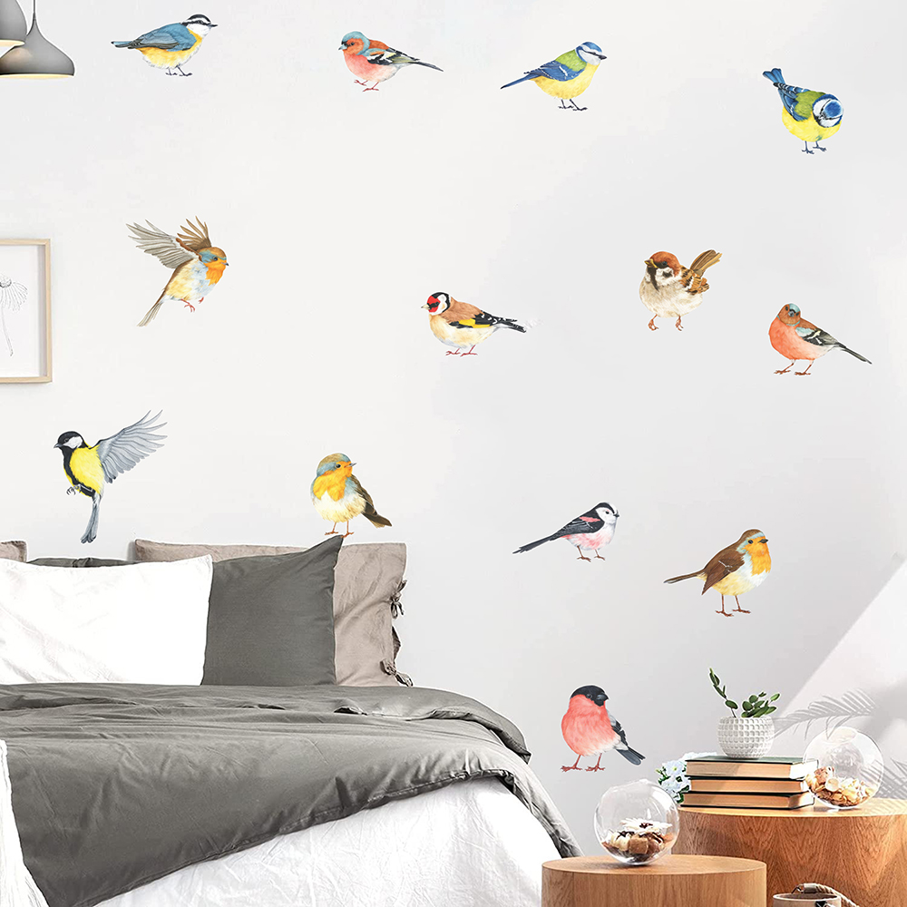 13 ชิ้น Little Birds สติ๊กเกอร - Baby Nursery Panelling บทวิจารณ์และราคา