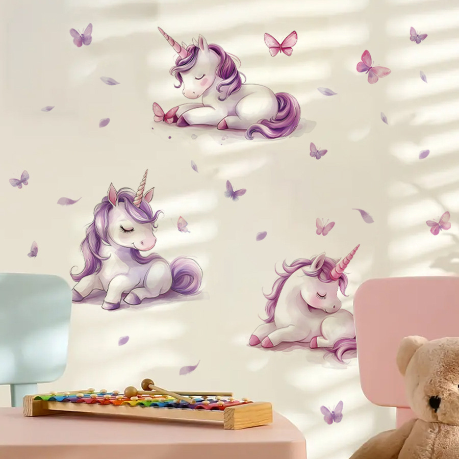 สติกเกอร์ติดผนังลายยูนิคอร์นแฟ - Baby Unicorn Nursery บทวิจารณ์และราคา