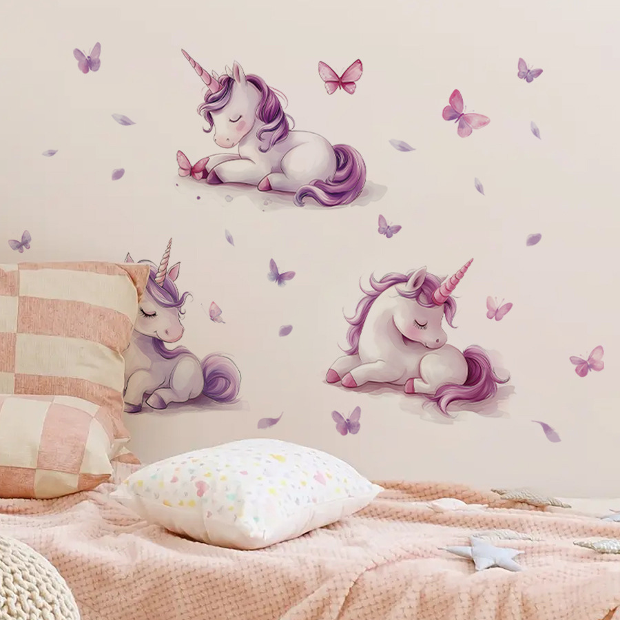 สติกเกอร์ติดผนังลายยูนิคอร์นแฟ - Baby Unicorn Nursery บทวิจารณ์และราคา