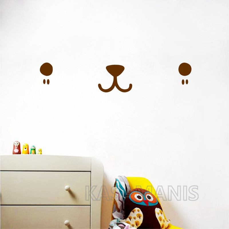 น่ารัก Kawaii Face Wall Art De - Baby Nursery Items บทวิจารณ์และราคา