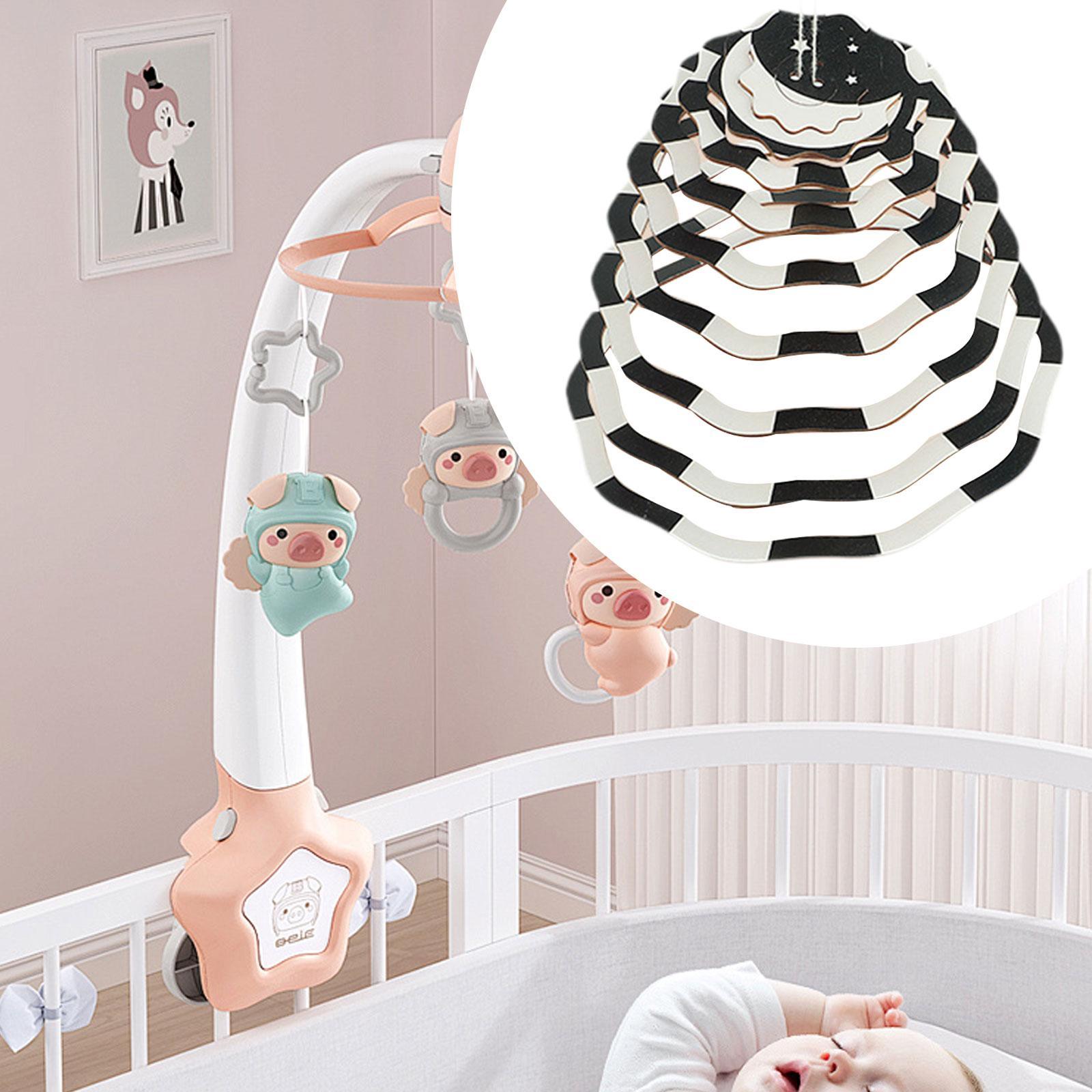 เปลมือถือ Sensory ของเล่นสีดํา - Baby Nursery Items บทวิจารณ์และราคา