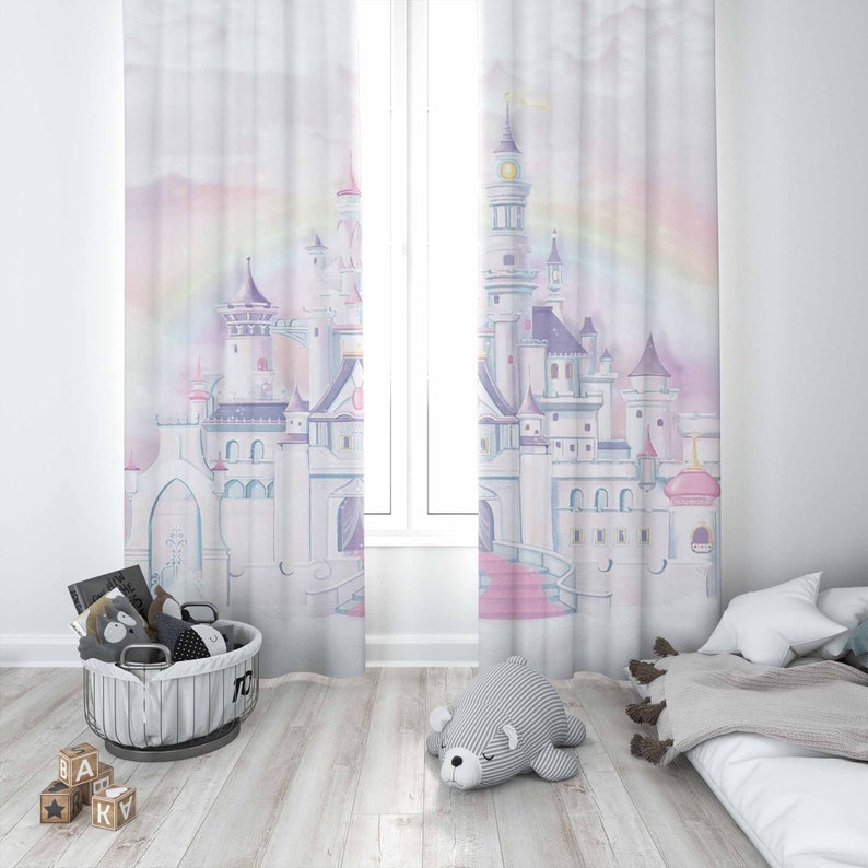 ผ้าม่านปราสาทเจ้าหญิง ผ้าม่านห - Baby Nursery Curtains บทวิจารณ์และราคา