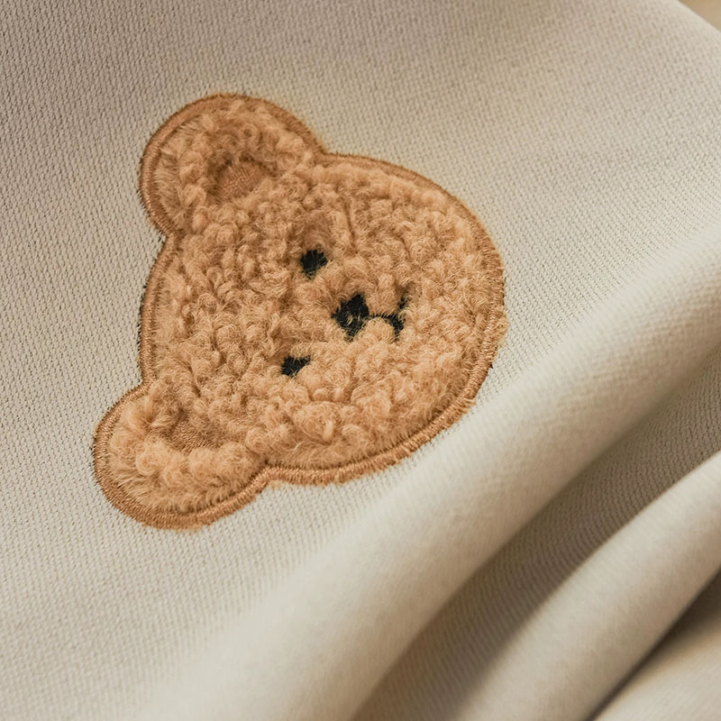 การ์ตูนเกาหลีสีน้ําตาลตุ๊กตาหม - Baby Nursery Curtains บทวิจารณ์และราคา