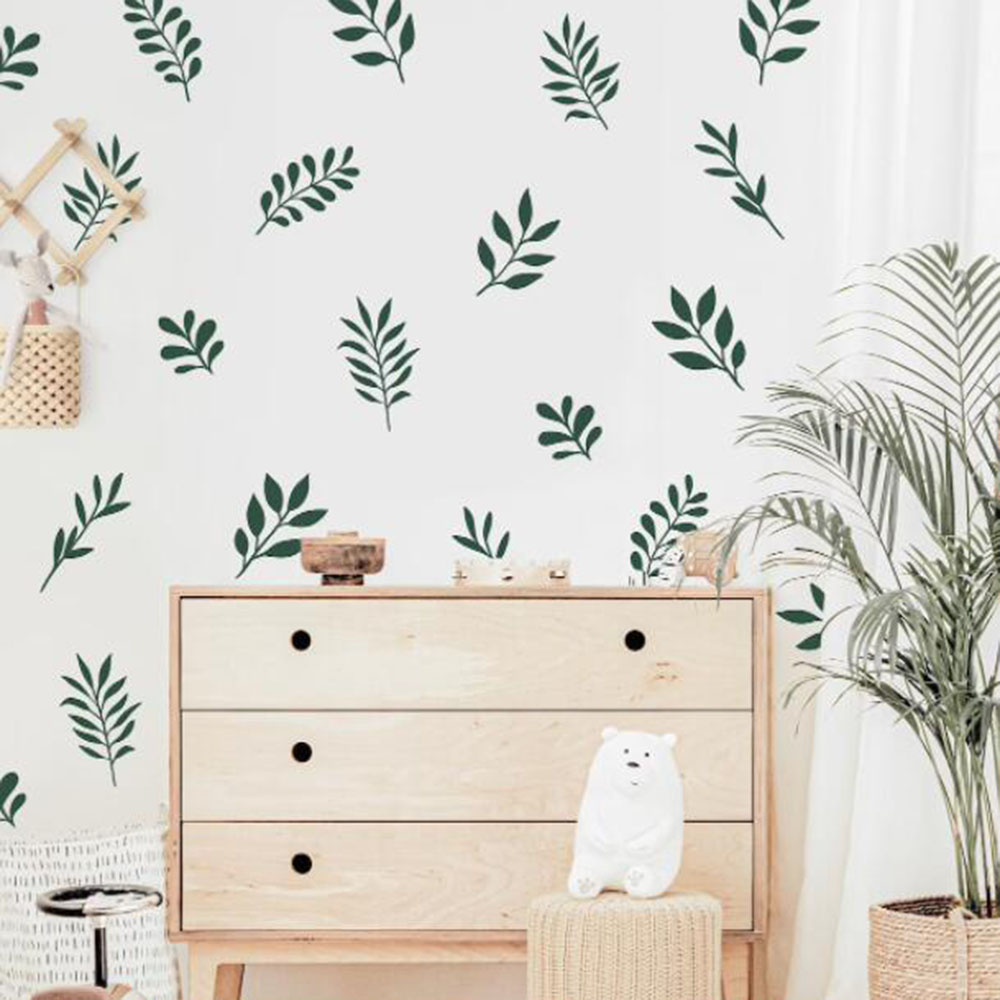 41 ชิ้น Botanical Leaf สติ๊กเก - Baby Nursery Panelling บทวิจารณ์และราคา