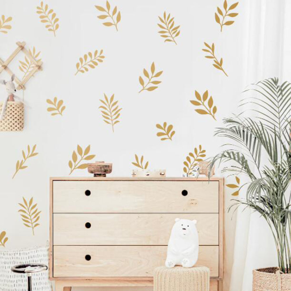 41 ชิ้น Botanical Leaf สติ๊กเก - Baby Nursery Panelling บทวิจารณ์และราคา