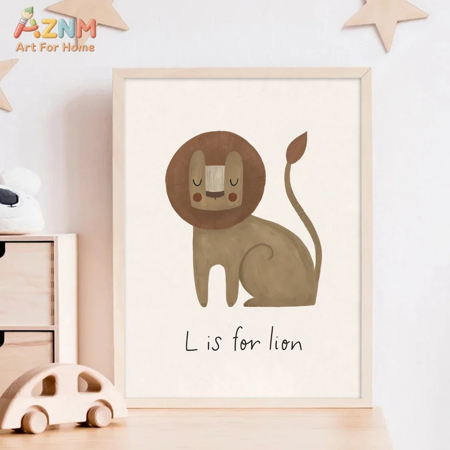 ภาพพิมพ์สัตว์น่ารักสไตล์โบโฮบน - Baby Nursery Neutral บทวิจารณ์และราคา
