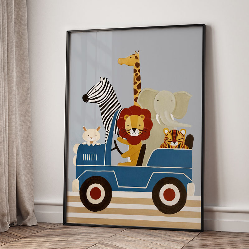 ภาพวาดการ์ตูนสัตว์ตลกๆ สำหรับต - Baby Nursery Items บทวิจารณ์และราคา