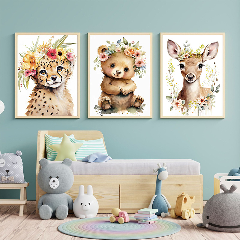 เด็กหมีกระต่ายกวาง Raccoon นกฮ - Baby Unicorn Nursery บทวิจารณ์และราคา