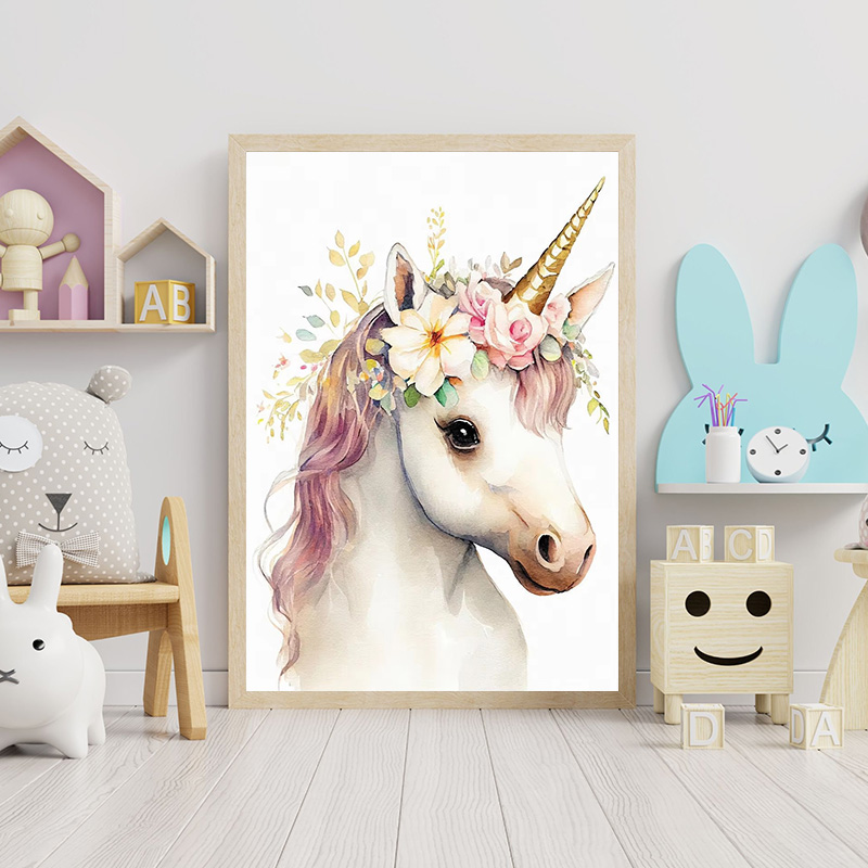 เด็กหมีกระต่ายกวาง Raccoon นกฮ - Baby Unicorn Nursery บทวิจารณ์และราคา