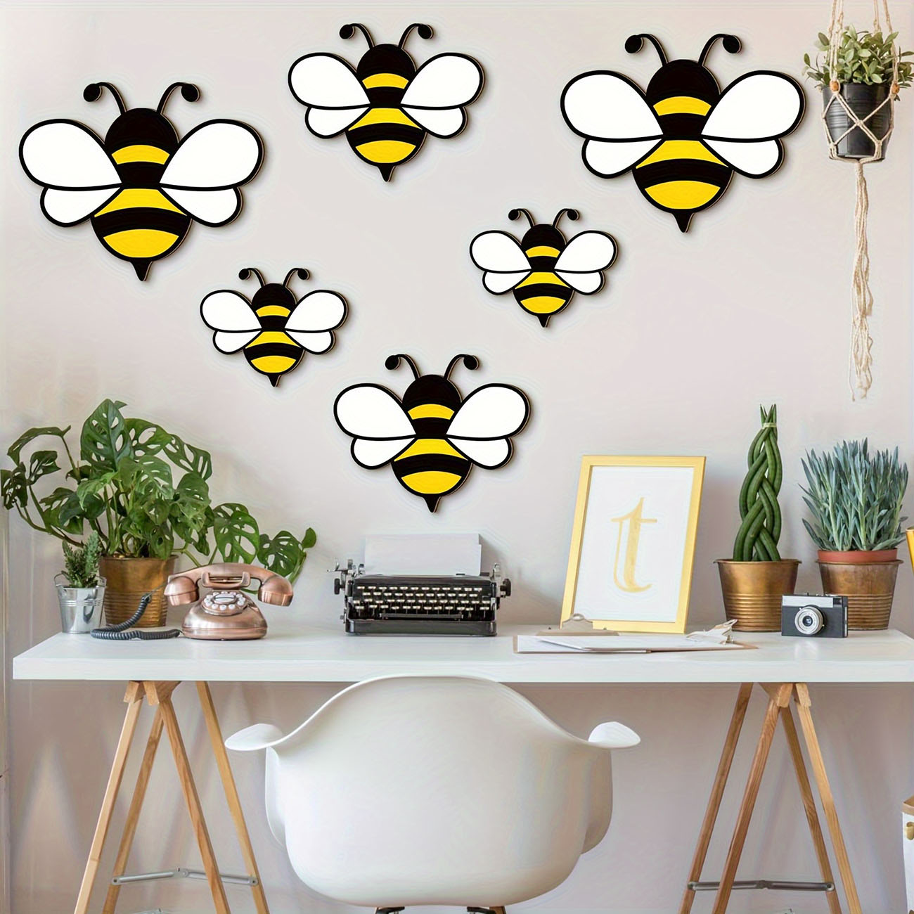 สติ๊กเกอร์ติดผนังไม้รูปผึ้งน่า - Wall Decal Nursery บทวิจารณ์และราคา
