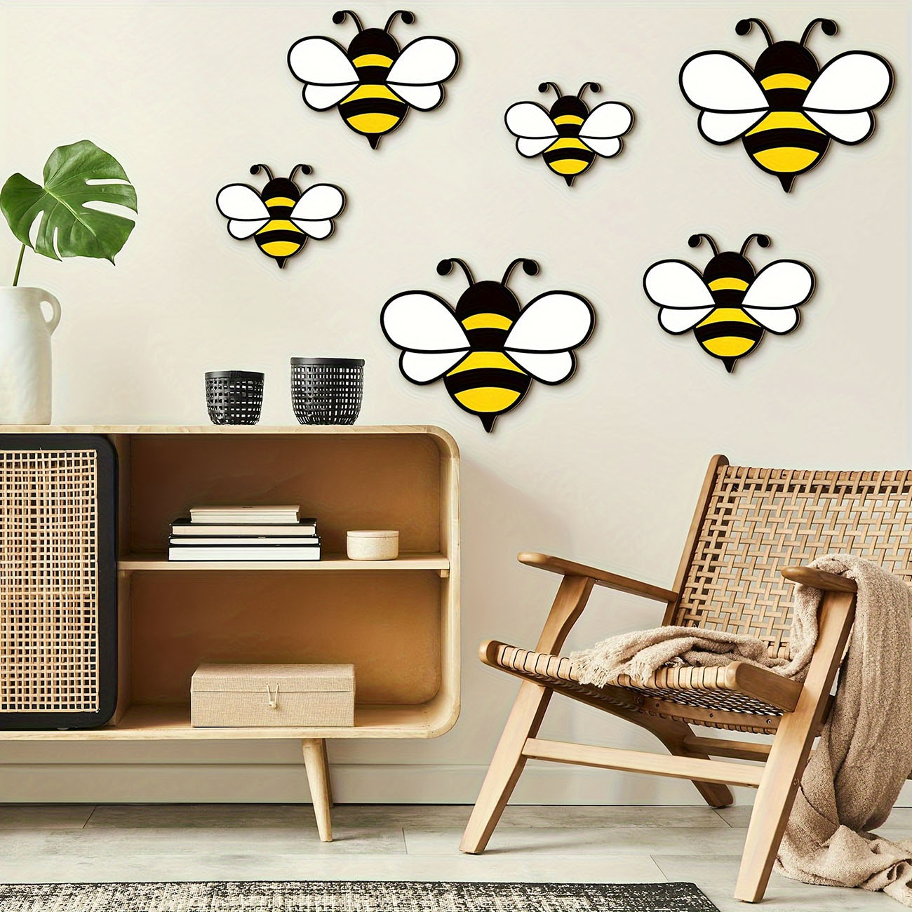 สติ๊กเกอร์ติดผนังไม้รูปผึ้งน่า - Wall Decal Nursery บทวิจารณ์และราคา