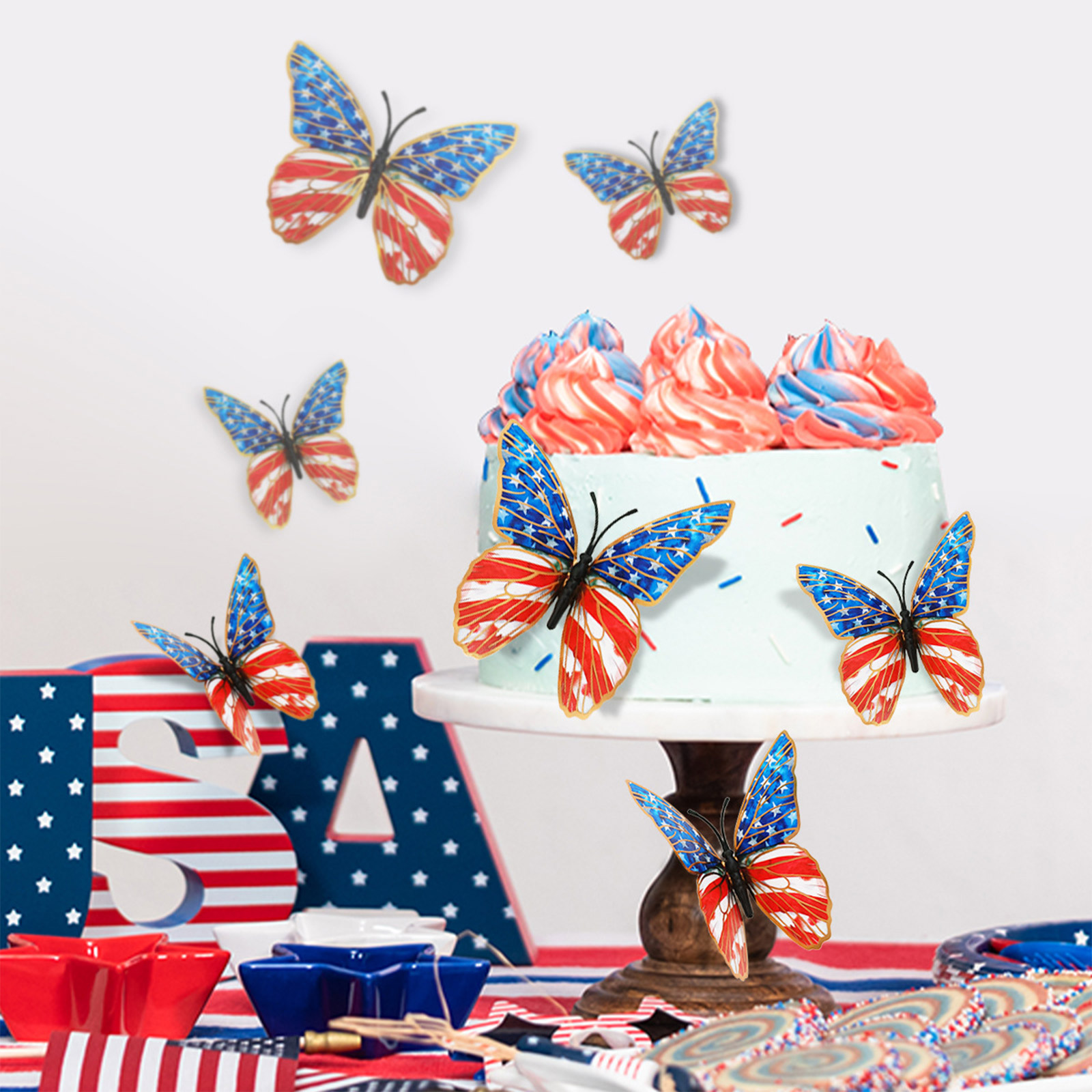 3d สติ๊กเกอร์ติดผนังรูปผีเสื้อ - Wall Decal Nursery บทวิจารณ์และราคา